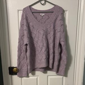 Reitmans’s Crochet Knit Sweater